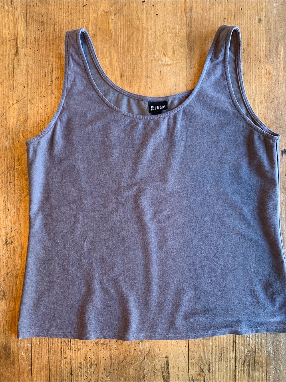 Eileen Fisher Slate Lavender Scoop Neck Tank